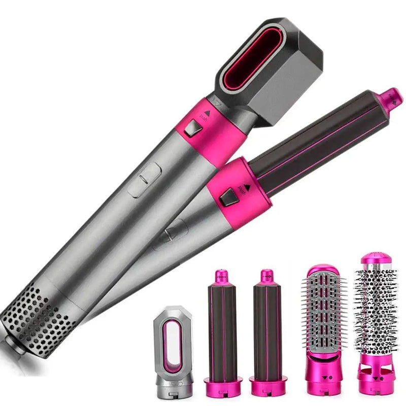 FRETE GRÁTIS - Escova Ellegance Deluxe Hair 5 em 1, Alisa, Seca, Modela, Faz Cachos e Anti-Frizz - BIVOLT (110v/220v)